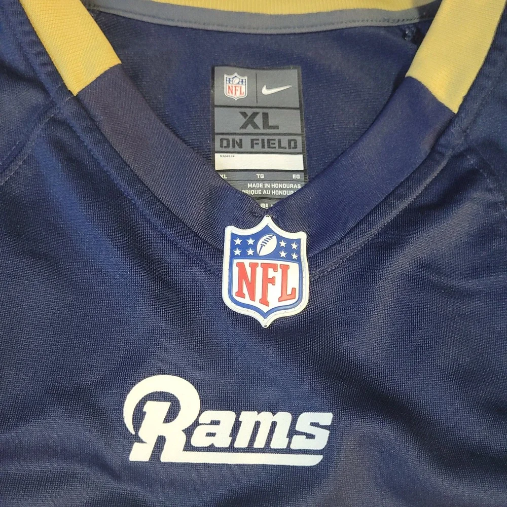 Nike Los Angeles Rams Todd Gurley II 30 Football Jersey Mens XL Navy Blue Gold
